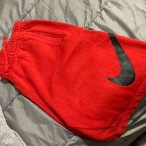 Mens red Nike shorts